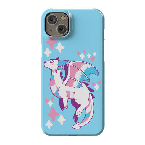 Trans Pride Dragon Phone Case