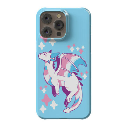 Trans Pride Dragon Phone Case