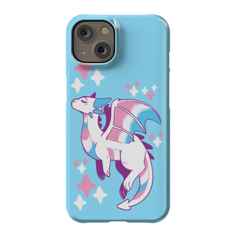 Trans Pride Dragon Phone Case