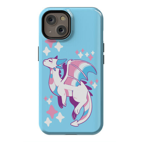 Trans Pride Dragon Phone Case