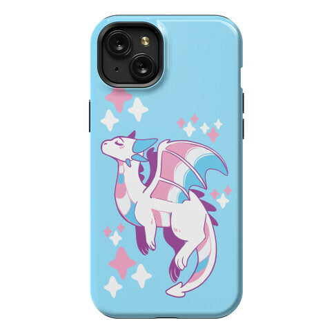 Trans Pride Dragon Phone Case
