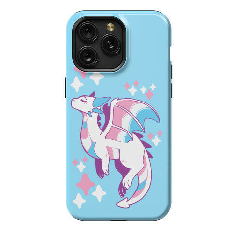 Trans Pride Dragon Phone Case