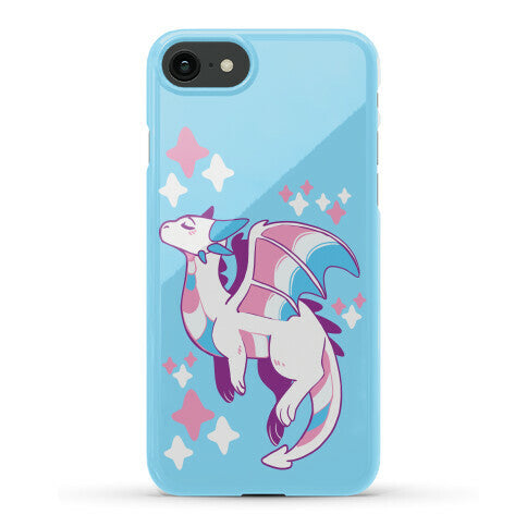 Trans Pride Dragon Phone Case