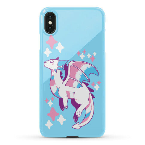 Trans Pride Dragon Phone Case