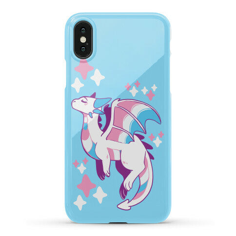Trans Pride Dragon Phone Case