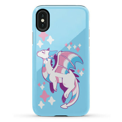 Trans Pride Dragon Phone Case