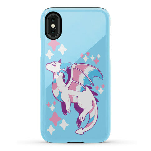 Trans Pride Dragon Phone Case
