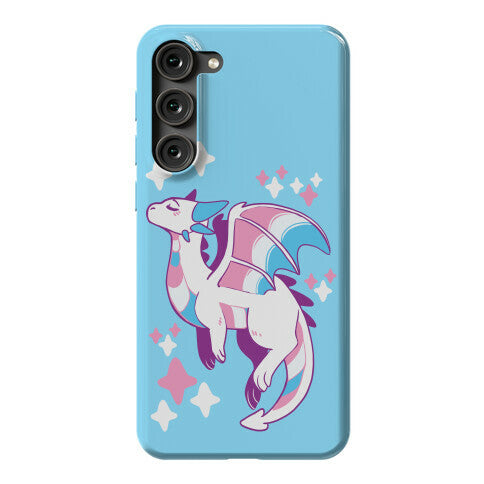 Trans Pride Dragon Phone Case