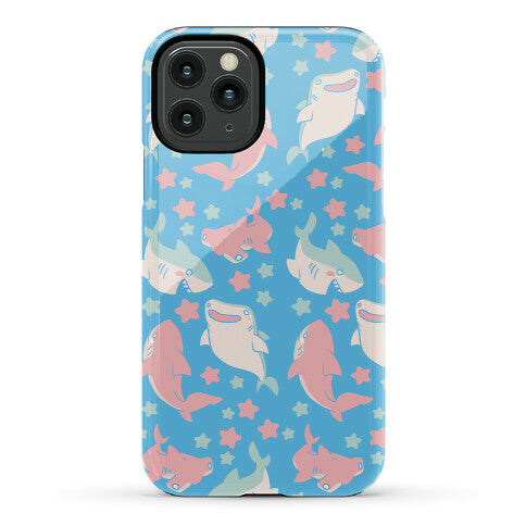 Happy Shark Pattern Phone Case