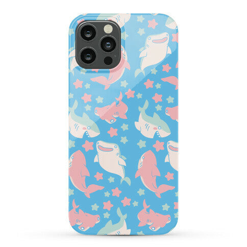 Happy Shark Pattern Phone Case