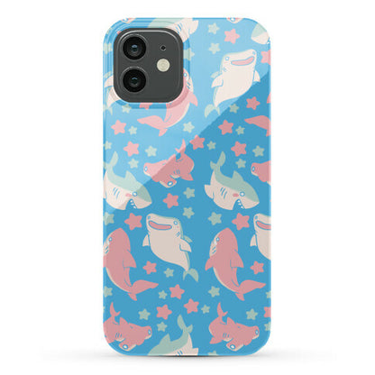 Happy Shark Pattern Phone Case