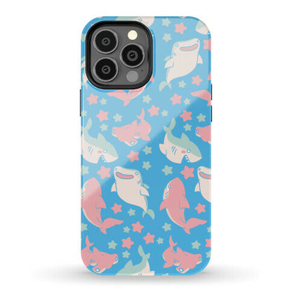 Happy Shark Pattern Phone Case