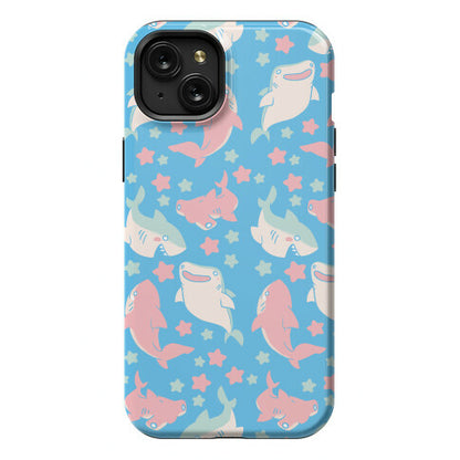 Happy Shark Pattern Phone Case