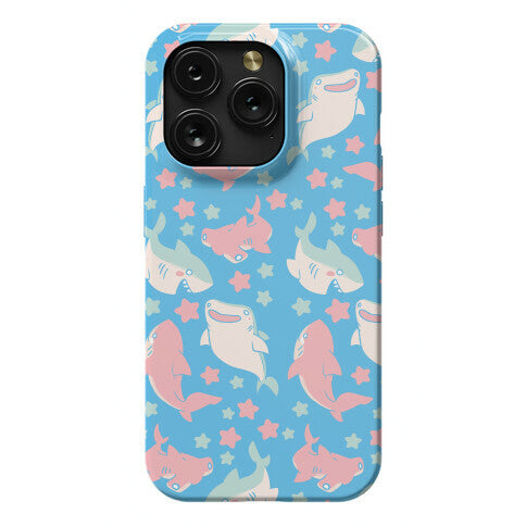 Happy Shark Pattern Phone Case