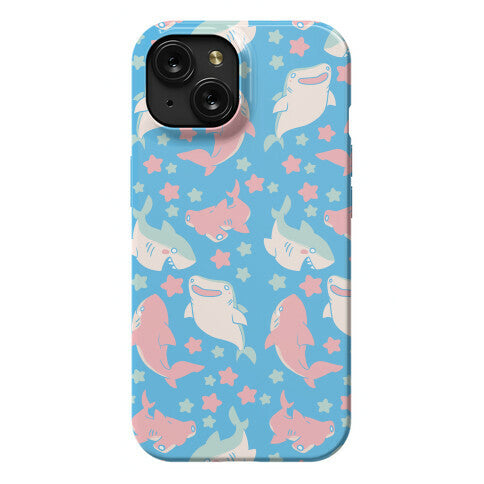 Happy Shark Pattern Phone Case