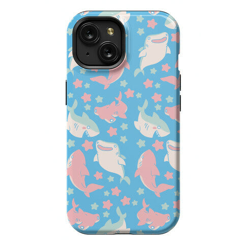 Happy Shark Pattern Phone Case