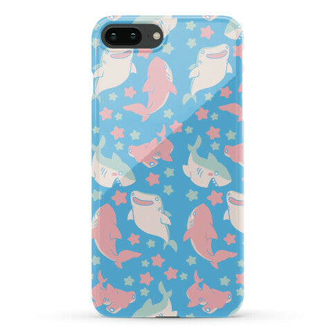 Happy Shark Pattern Phone Case