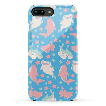 Happy Shark Pattern Phone Case