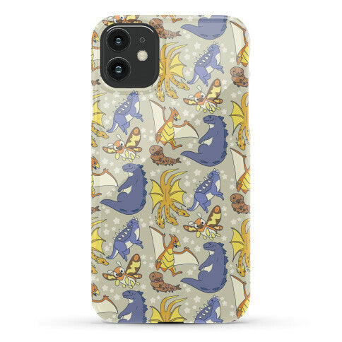 Godzilla and Friends Pattern Phone Case