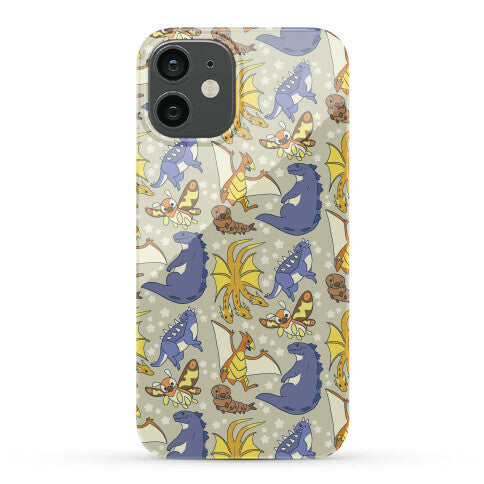 Godzilla and Friends Pattern Phone Case