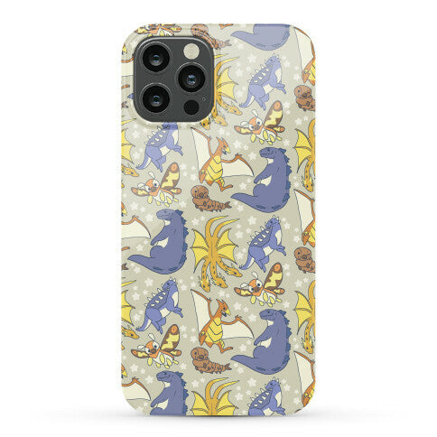 Godzilla and Friends Pattern Phone Case