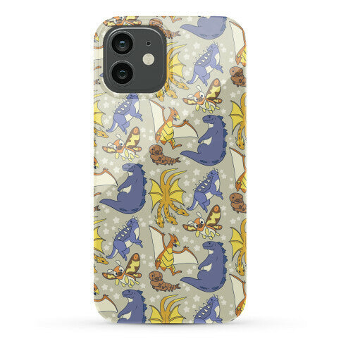Godzilla and Friends Pattern Phone Case