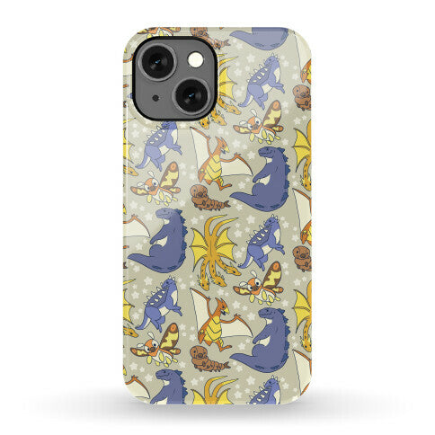 Godzilla and Friends Pattern Phone Case