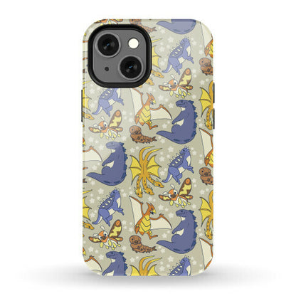 Godzilla and Friends Pattern Phone Case