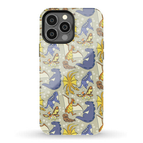 Godzilla and Friends Pattern Phone Case