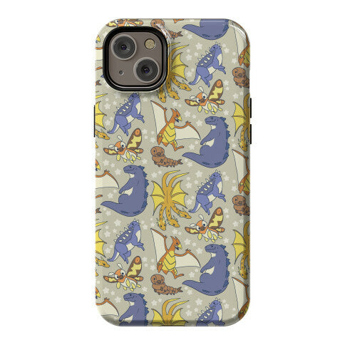 Godzilla and Friends Pattern Phone Case