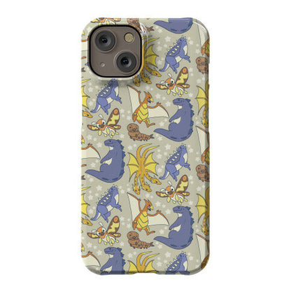 Godzilla and Friends Pattern Phone Case