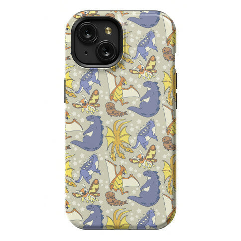 Godzilla and Friends Pattern Phone Case