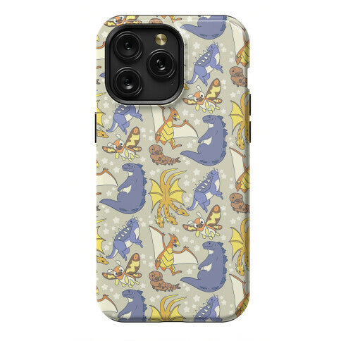 Godzilla and Friends Pattern Phone Case