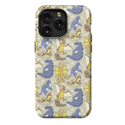 Godzilla and Friends Pattern Phone Case