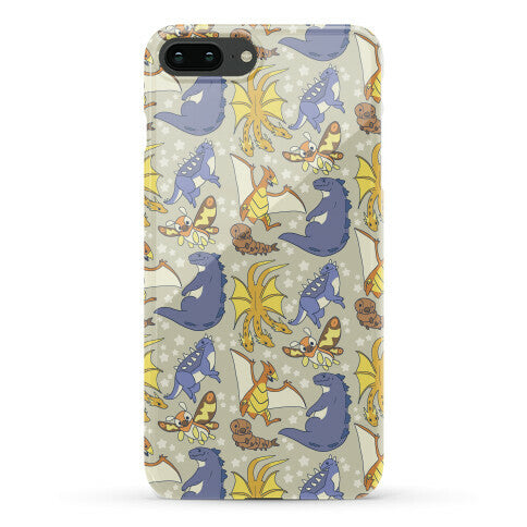 Godzilla and Friends Pattern Phone Case