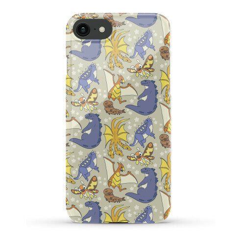 Godzilla and Friends Pattern Phone Case
