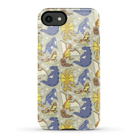 Godzilla and Friends Pattern Phone Case