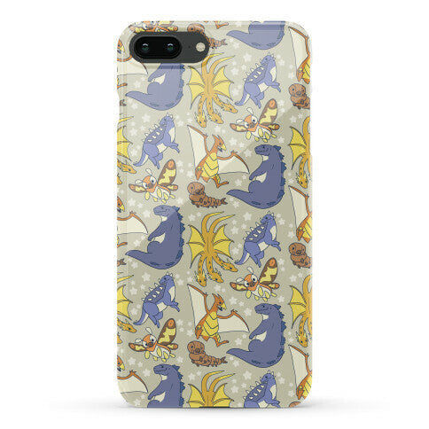 Godzilla and Friends Pattern Phone Case