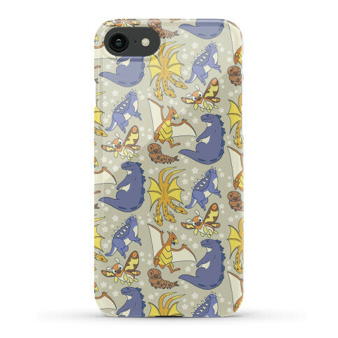 Godzilla and Friends Pattern Phone Case