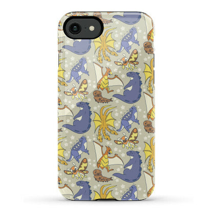 Godzilla and Friends Pattern Phone Case