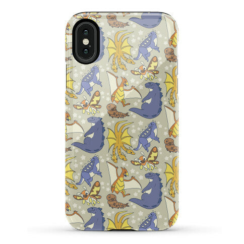 Godzilla and Friends Pattern Phone Case