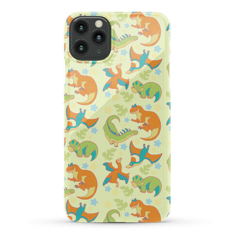 Funky Dinosaur Friends Pattern Phone Case