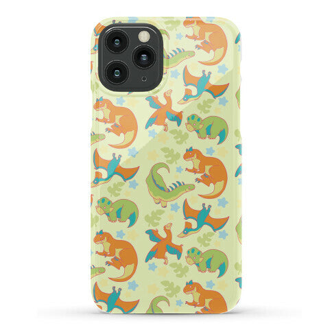 Funky Dinosaur Friends Pattern Phone Case