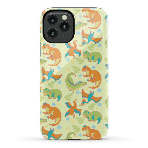 Funky Dinosaur Friends Pattern Phone Case