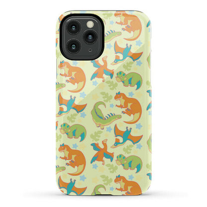 Funky Dinosaur Friends Pattern Phone Case