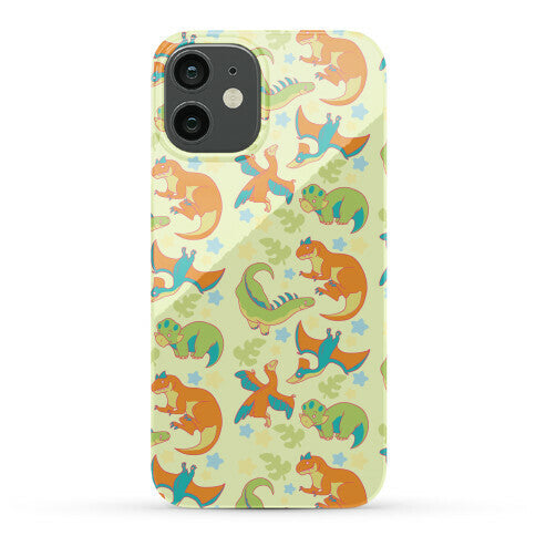Funky Dinosaur Friends Pattern Phone Case