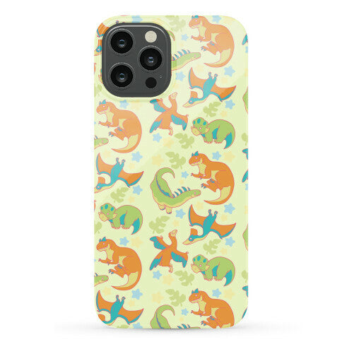 Funky Dinosaur Friends Pattern Phone Case