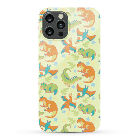 Funky Dinosaur Friends Pattern Phone Case