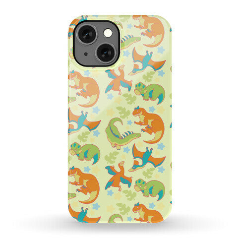 Funky Dinosaur Friends Pattern Phone Case