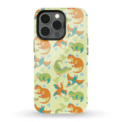 Funky Dinosaur Friends Pattern Phone Case